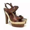 Christian Louboutin Satrinxa 150 Brown Platform Heel Sandals 39 UK 6