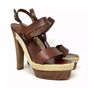 Christian Louboutin Satrinxa 150 Brown Platform Heel Sandals 39 UK 6