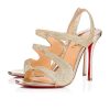 Vavazou 100 Glitter Tonic/Specchio Platine Light Gold Strappy Heels Sandals 38.5 UK 5.5